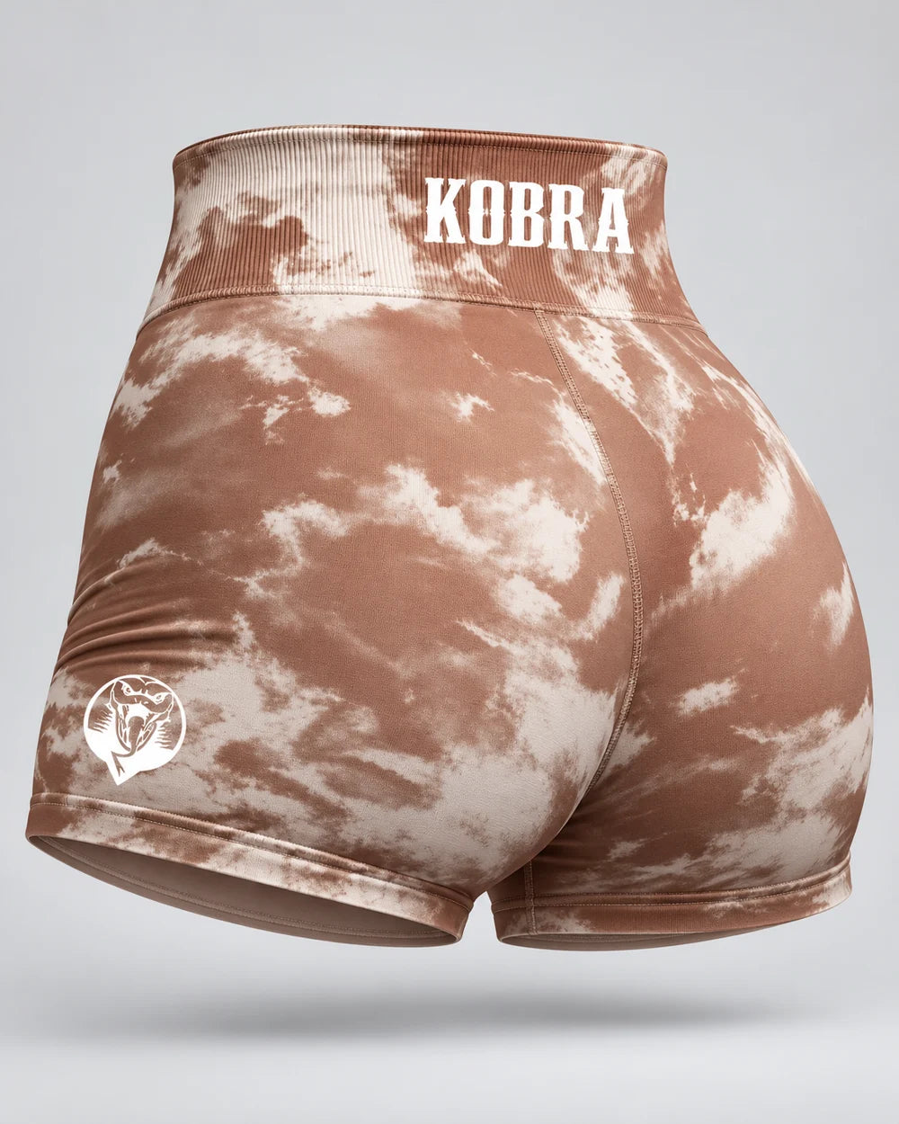 Tie-Dye Shorts — Brown