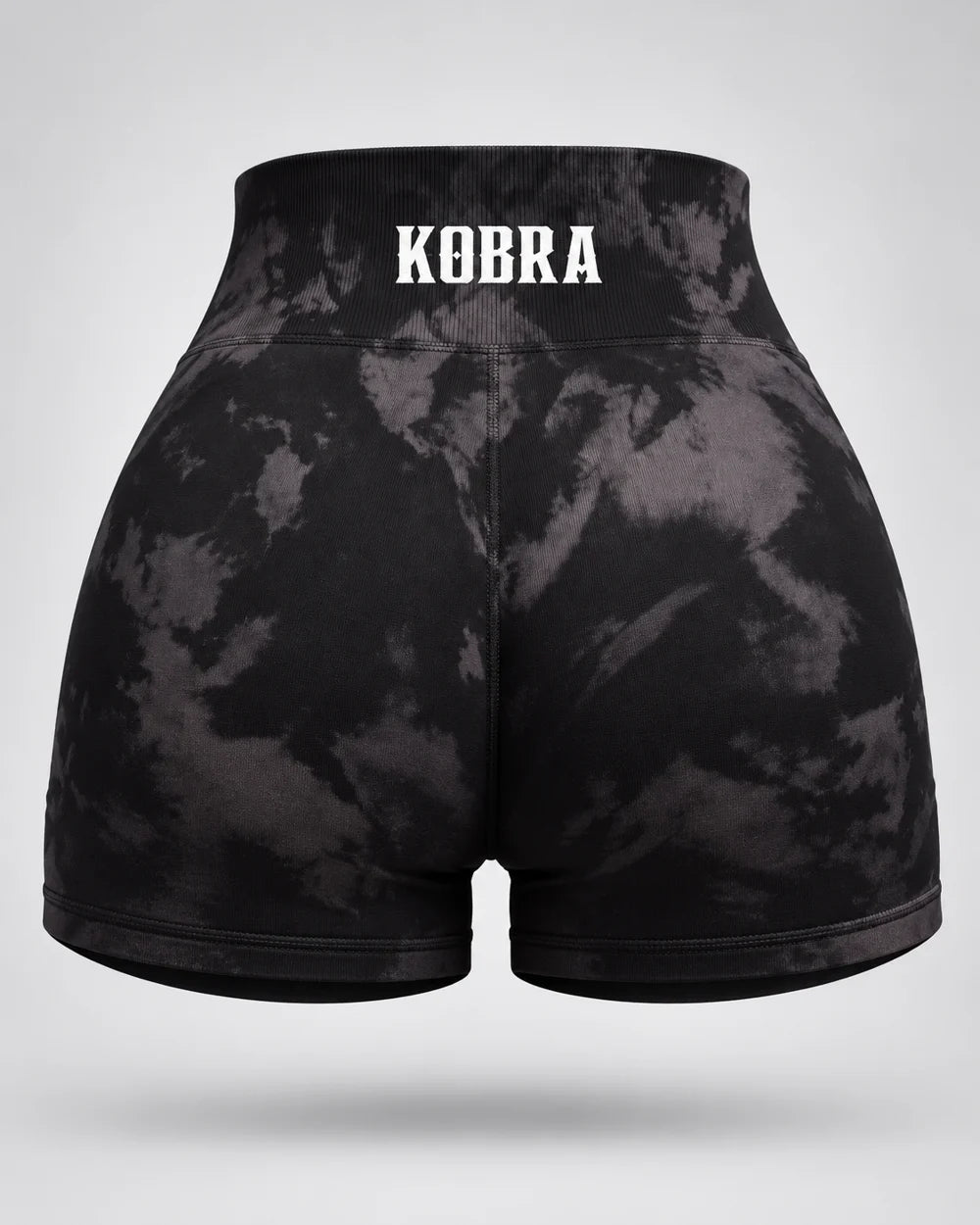 Tie-Dye Shorts — Black